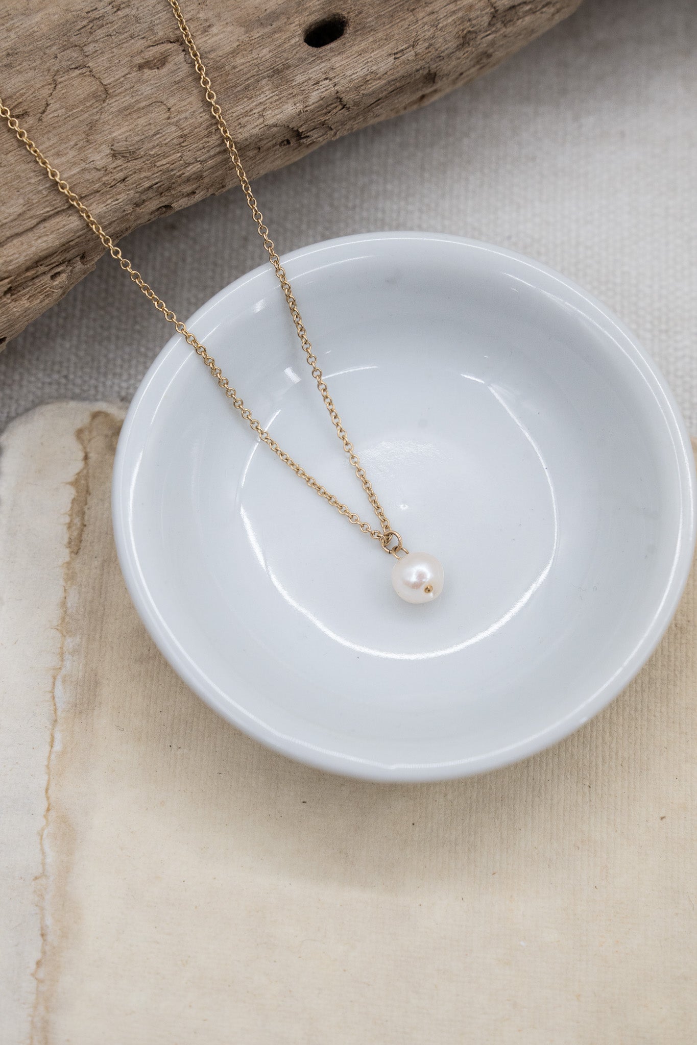 Jenna Pearl Drop Necklace