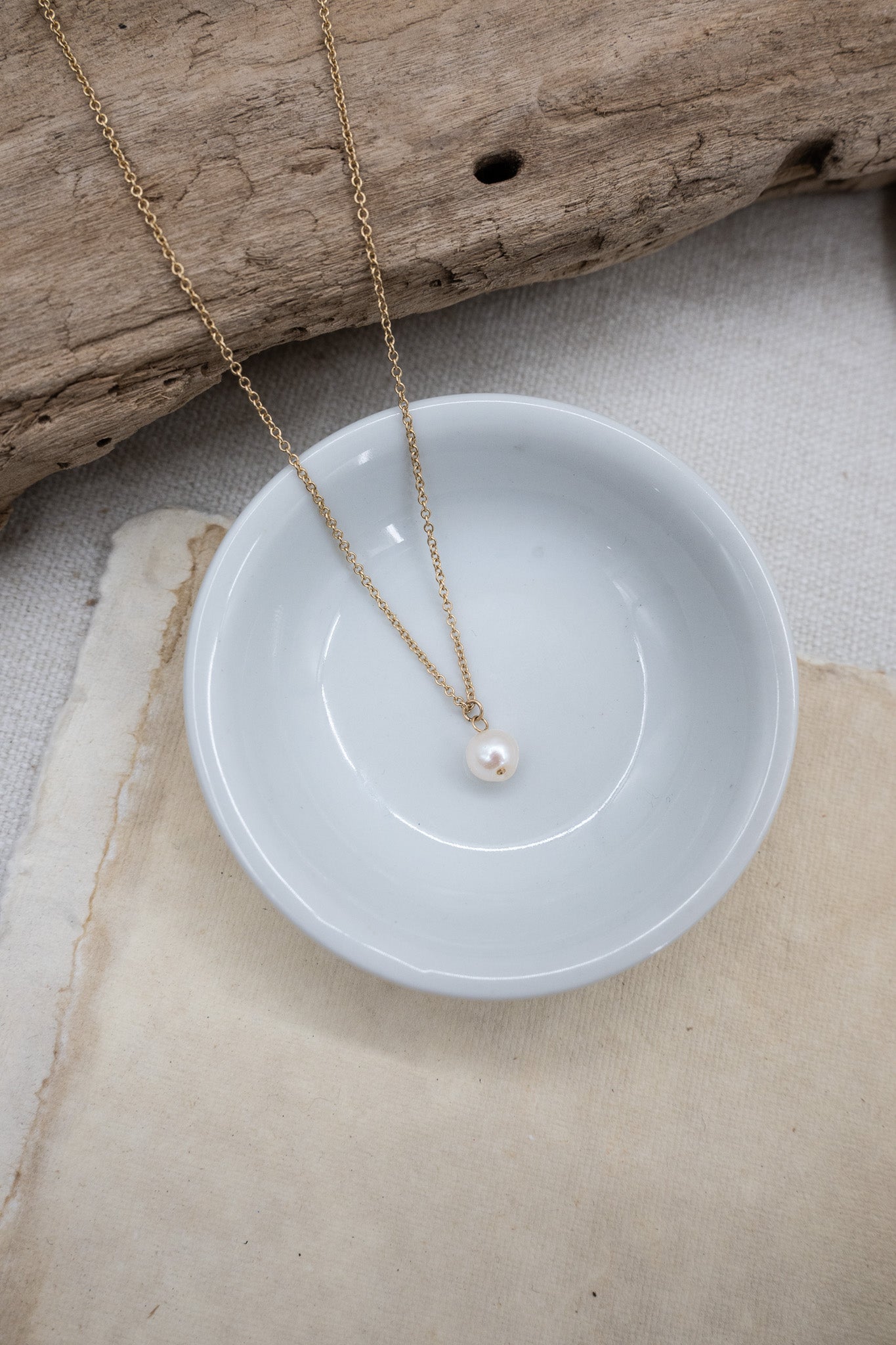 Jenna Pearl Drop Necklace
