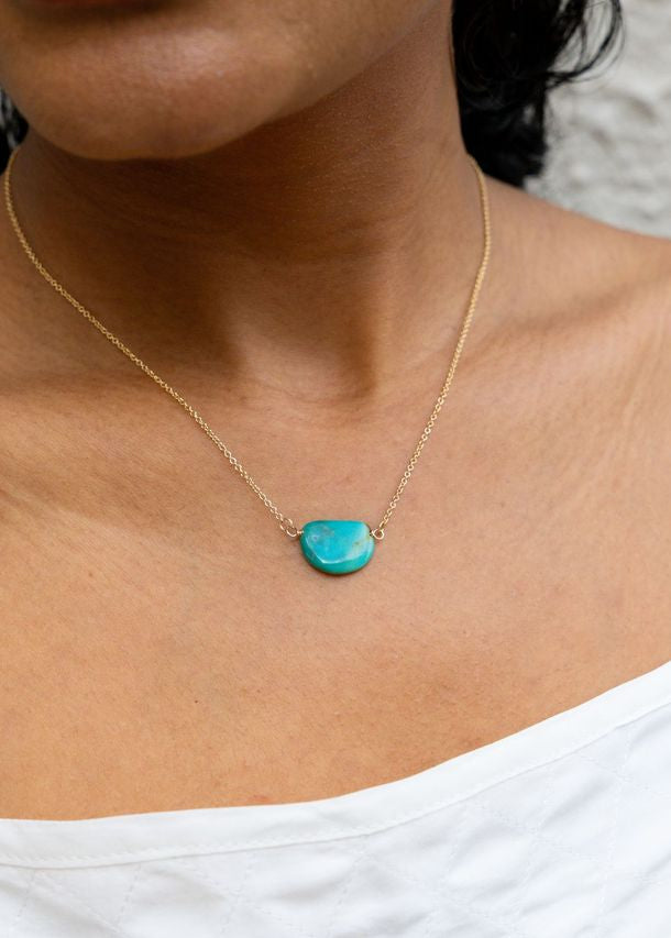 Half Moon Turquoise Necklace