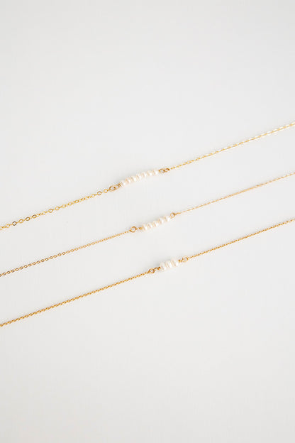 Trinity Mini Pearl Necklace