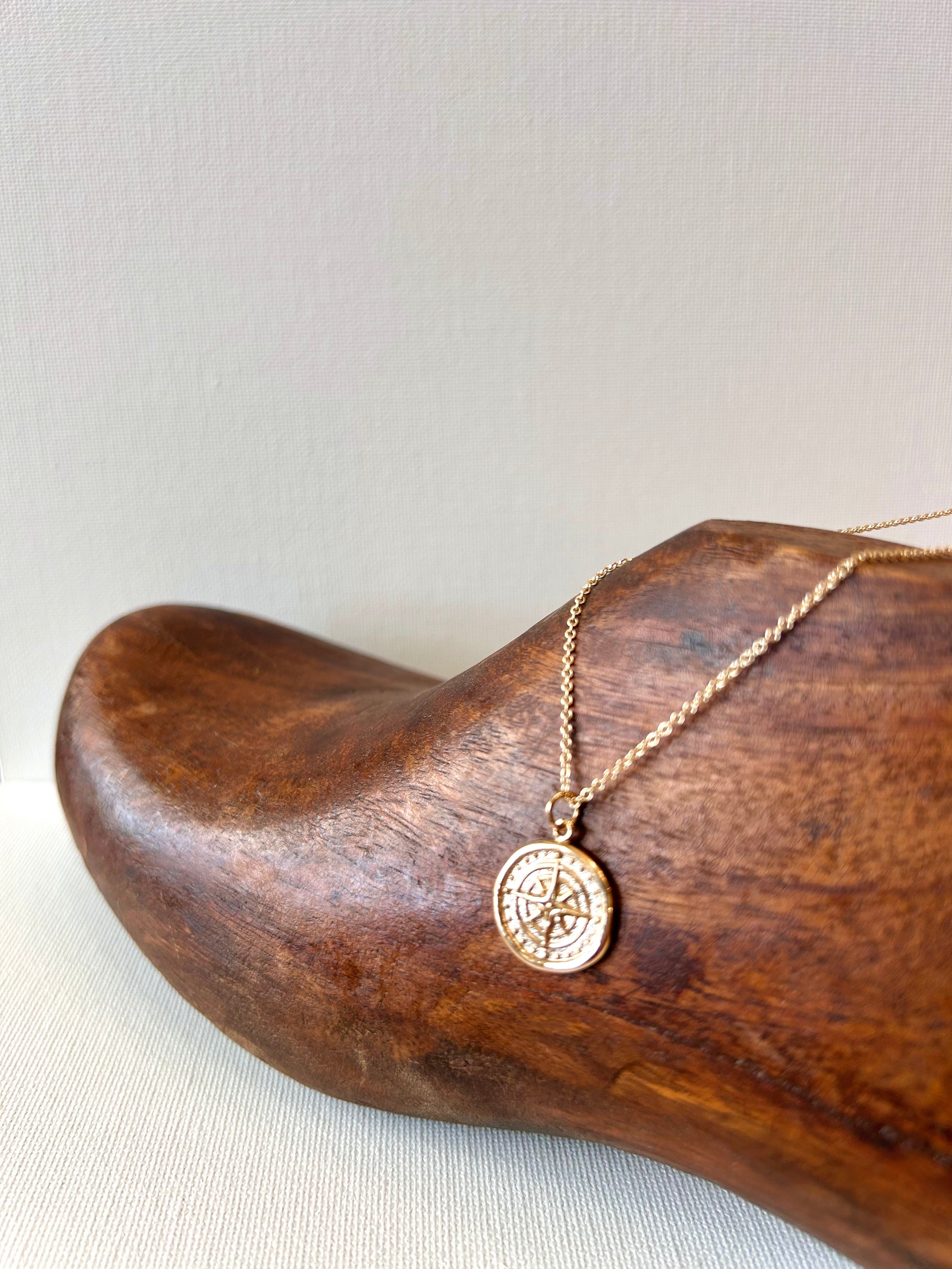Compass Wax Sealed Necklace