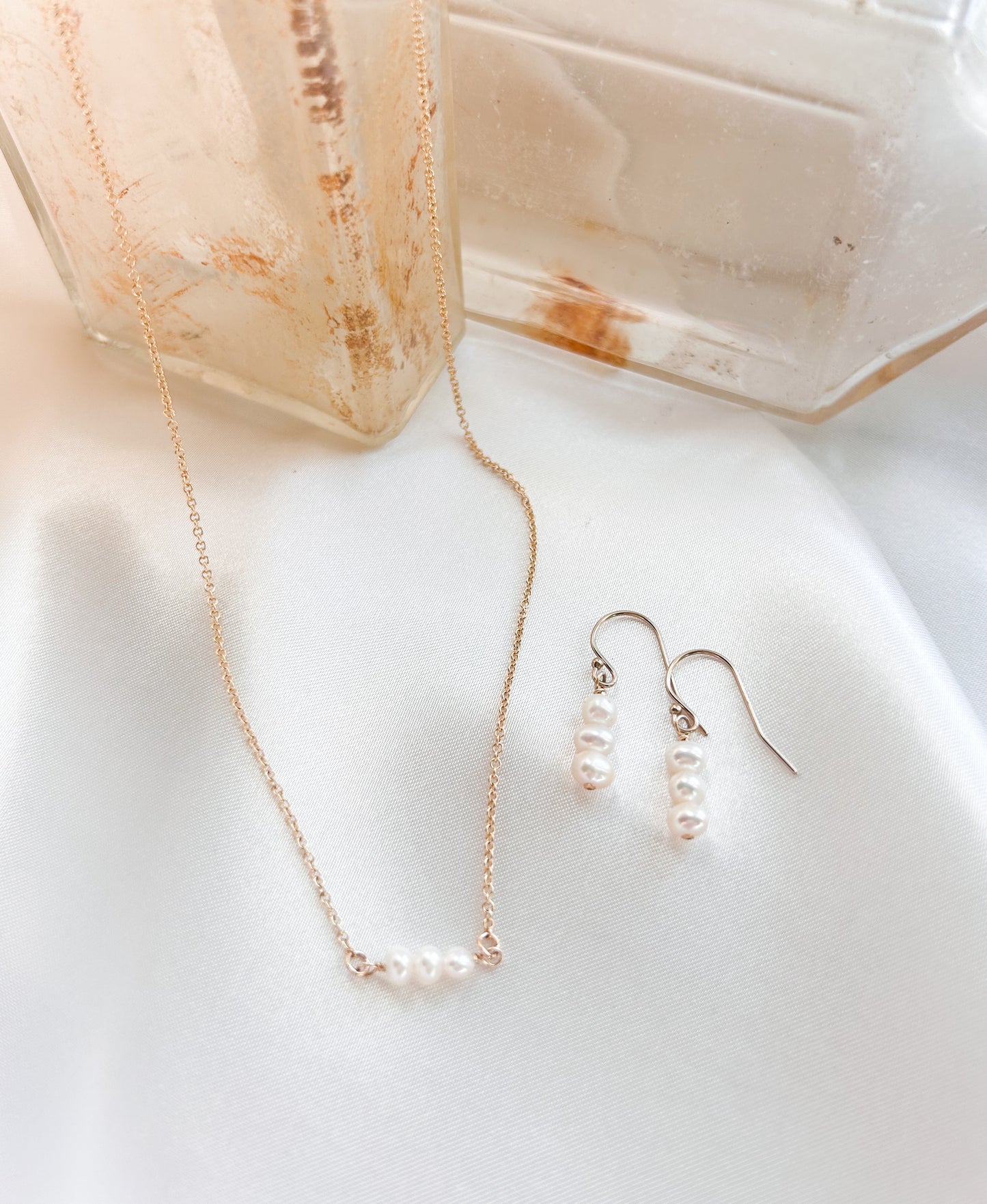 Trinity Mini Pearl Necklace