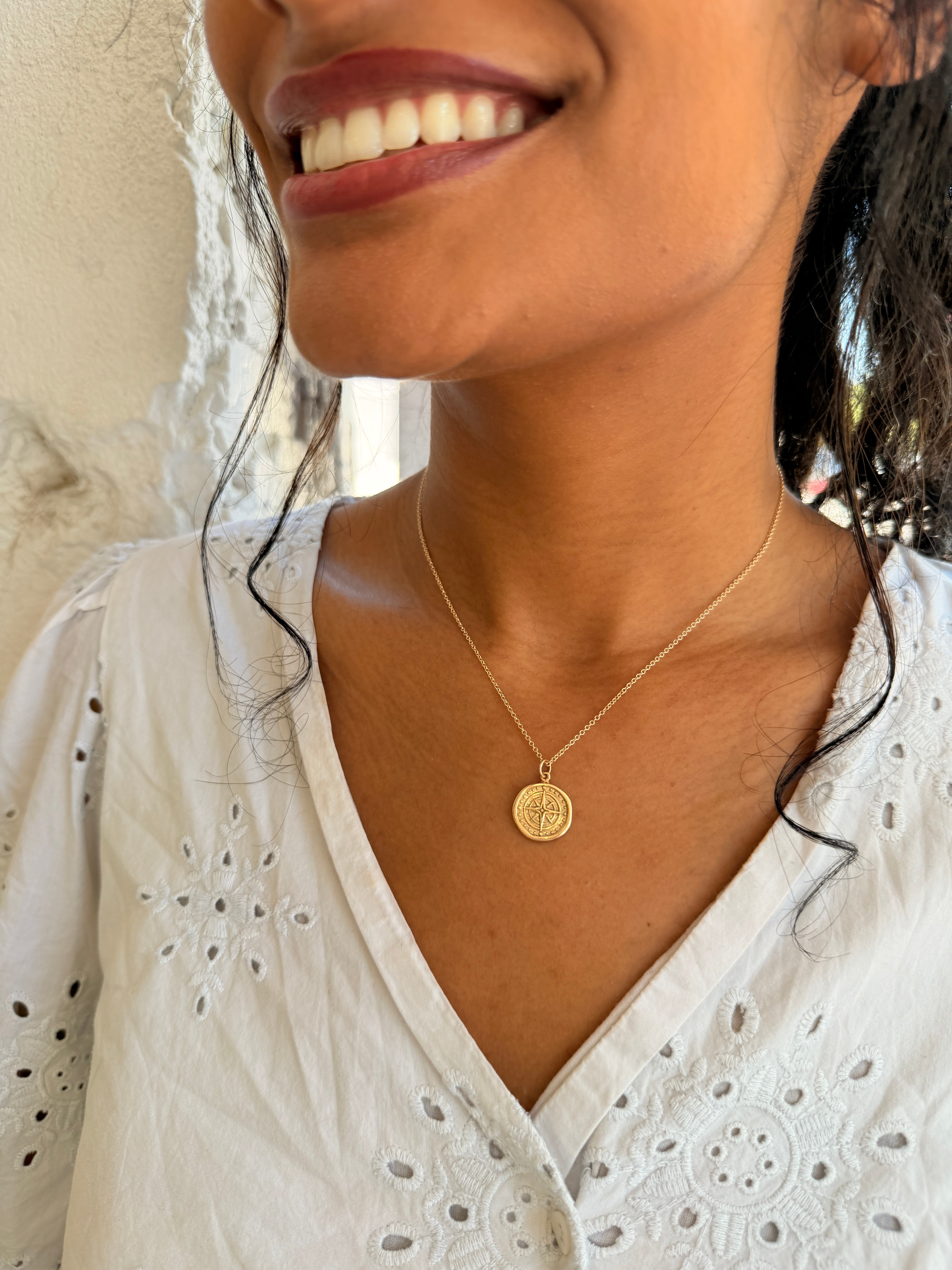 Compass Wax Sealed Necklace