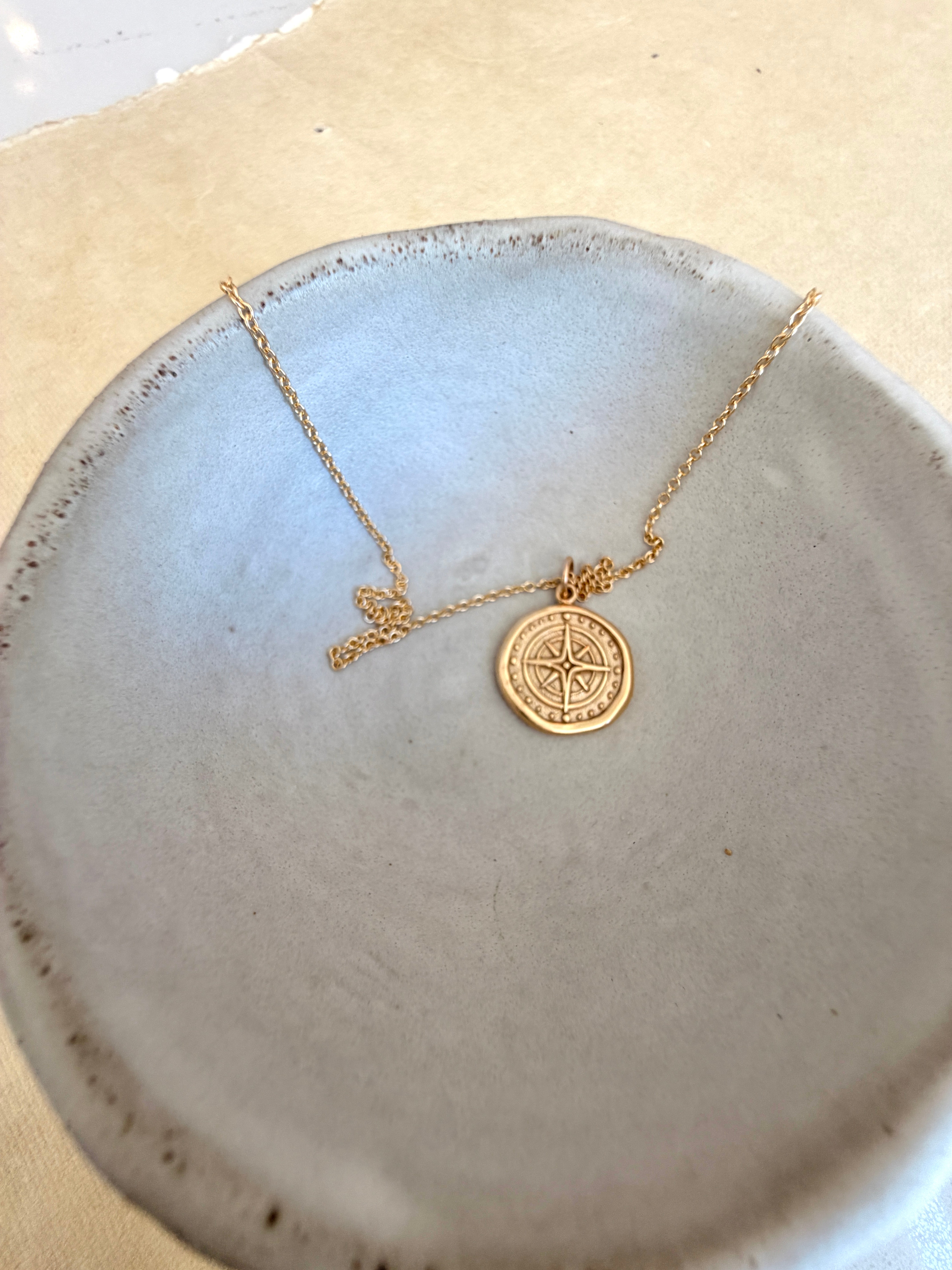 Compass Wax Sealed Necklace
