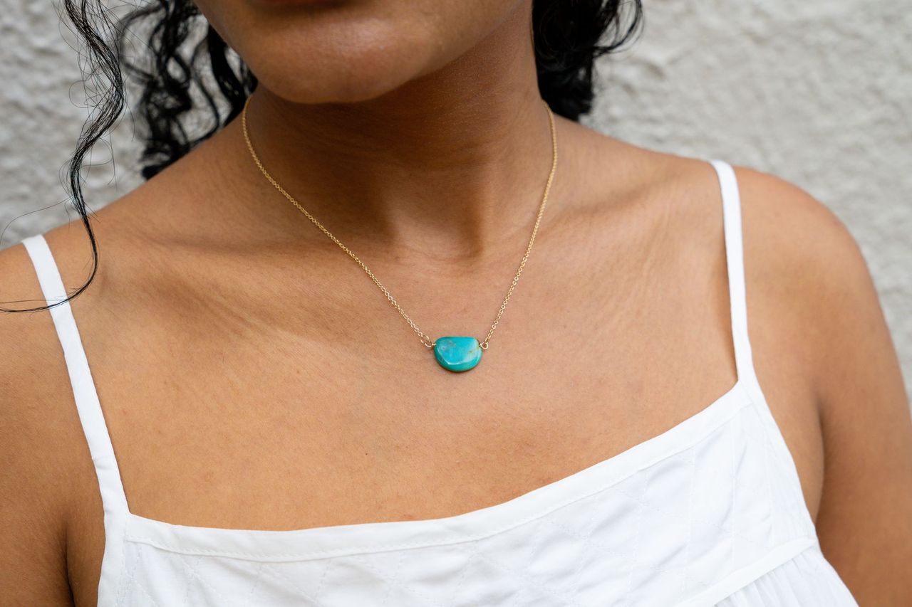 Half Moon Turquoise Necklace